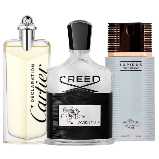 COMBO DECLARATION-CARTIER/, AVENTUS-CREED/, LAPIDUS-TED LAPIDUS